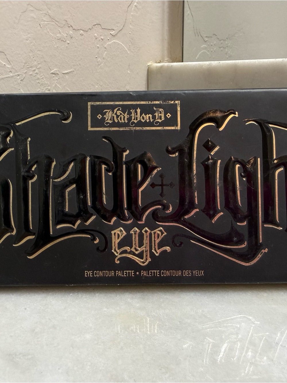 Kat Von D Black and Gold Embossed Eye Contour Palette